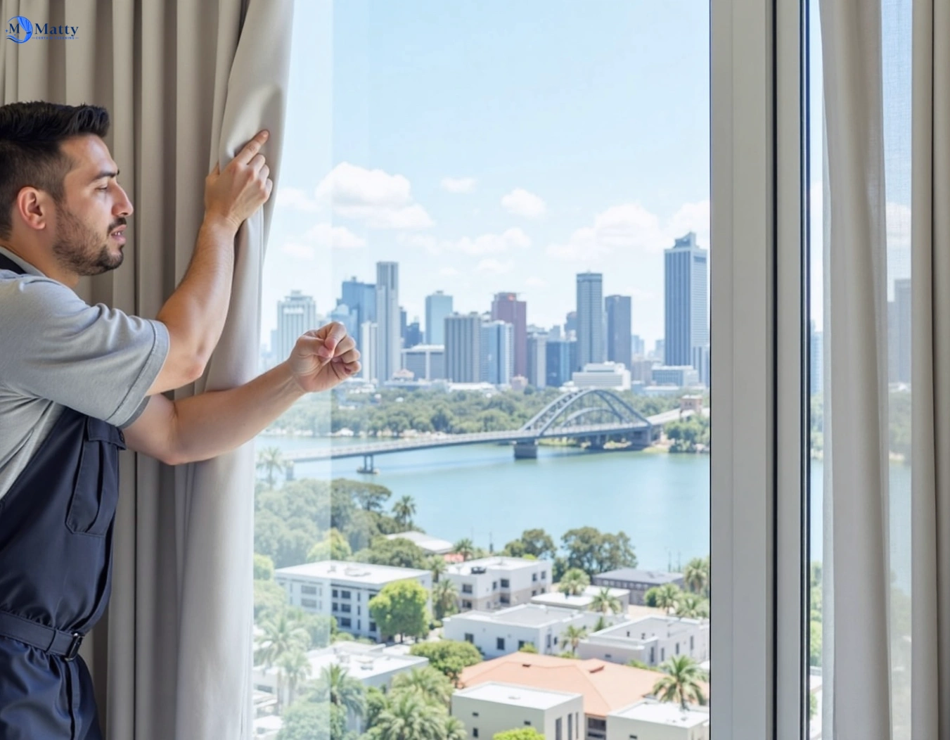 Professional curtain steam cleaning service nunawading-vic QLD by Matty Curtain Cleaning